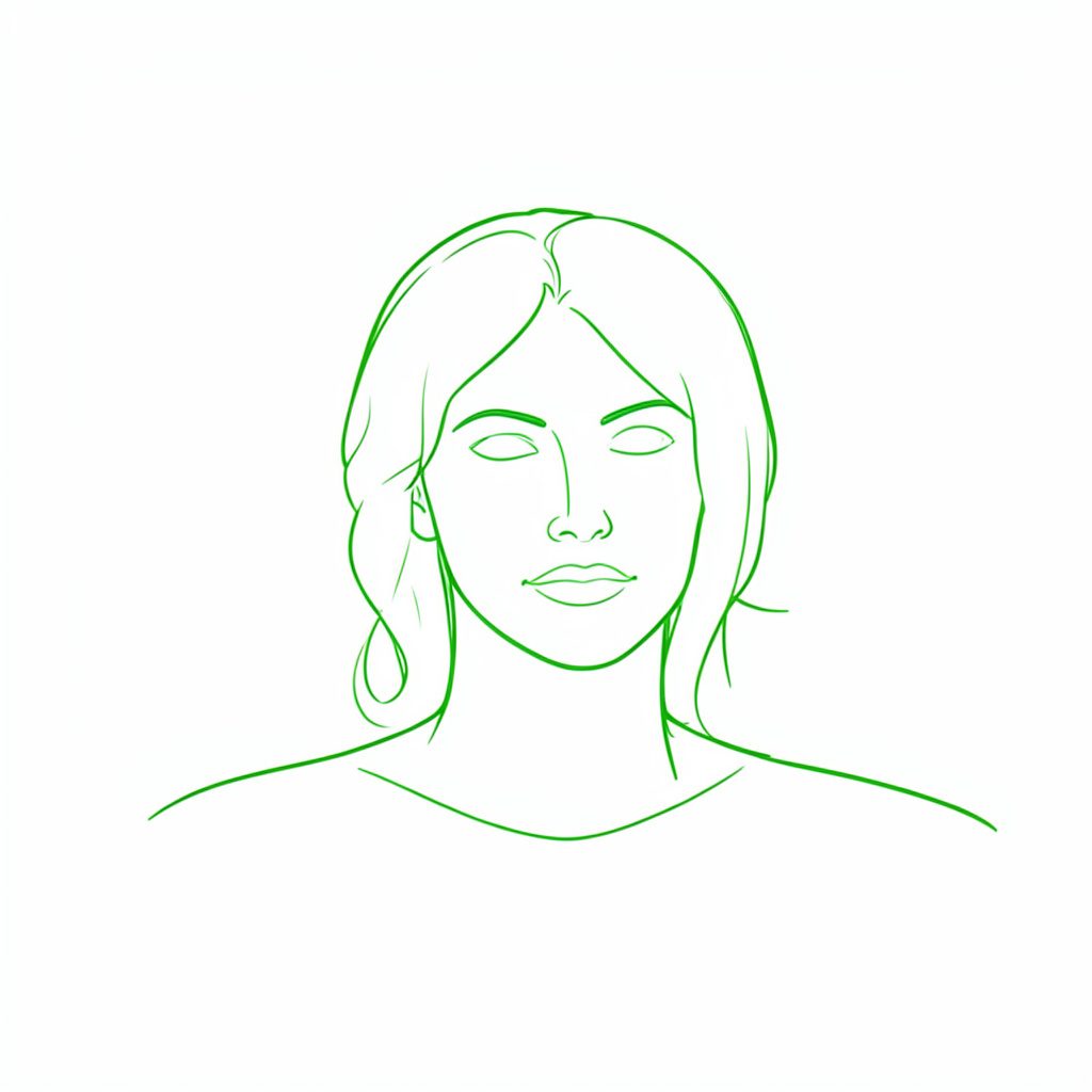 Illustration minimaliste en tons verts et gris d'un pied chaussé d'une orthèse plantaire