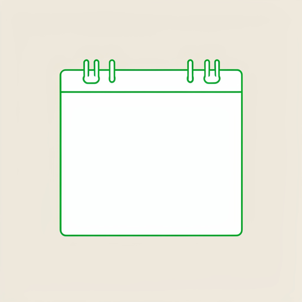 Illustration minimaliste d'un calendrier de rendez-vous médicaux sur fond beige clair